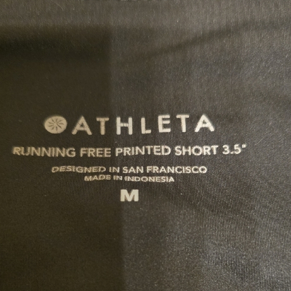 Athleta Women's Camo Athletic Shorts in Black and Gray - Picture 2 of 12